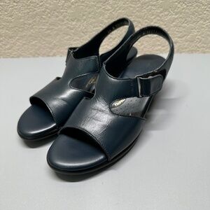 SAS Tripad Comfort Suntimer heeled Sandal Womens 6.5 N Leather Upper Adjustable